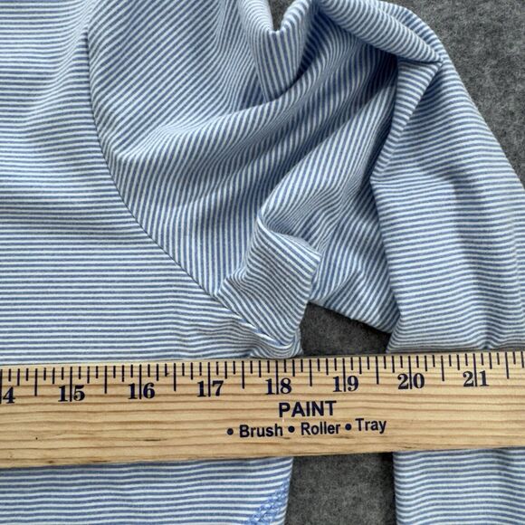 Rhoback Womens Q-Zip Performance Pullover Size Small Riva Heather Stripe Blue - Picture 9 of 9